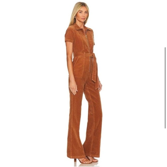 Alice + Olivia Gorgeous Wide Leg Jumpsuit in Camel - Picture 11 of 12